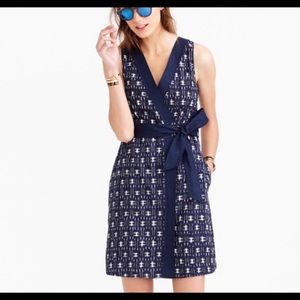 Worn once! J. Crew Ikat Wrap Dress Size 00